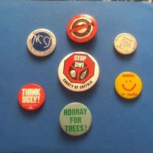 7 vintage pins